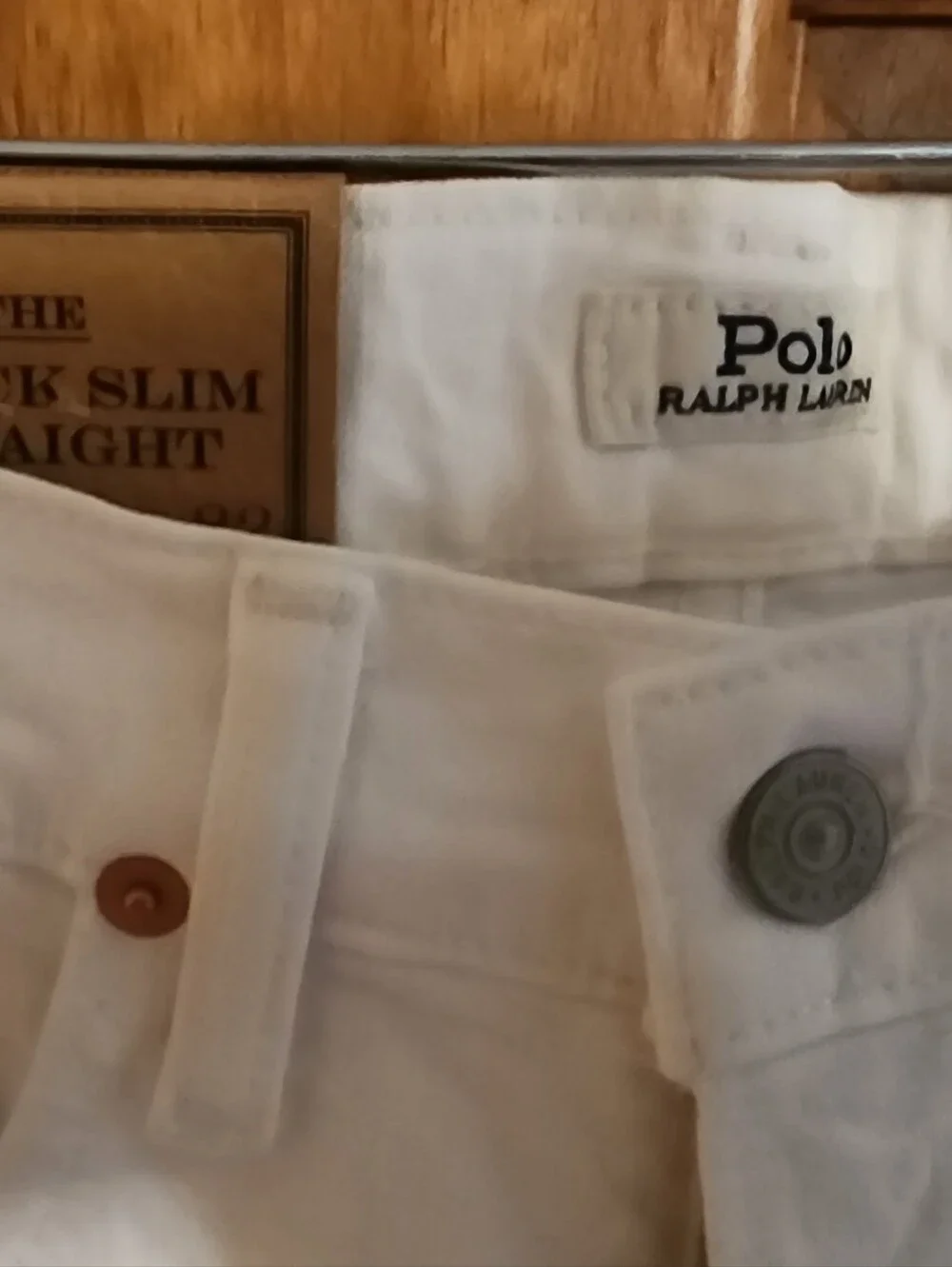 Polo by Ralph Lauren Men's White Slim Straight Jeans